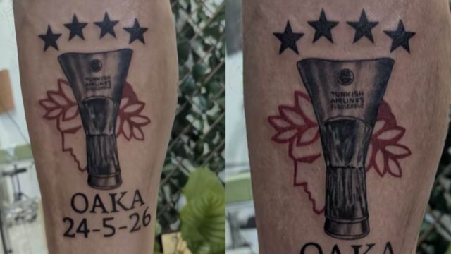 Το τερμάτισε: «Άρρωστος» Ολυμπιακός έκανε τατουάζ το Eυρωπαϊκό του Ολυμπιακού στο ΟΑΚΑ