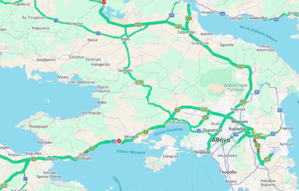 Δείτε το χάρτη αναλυτικά με την κίνηση