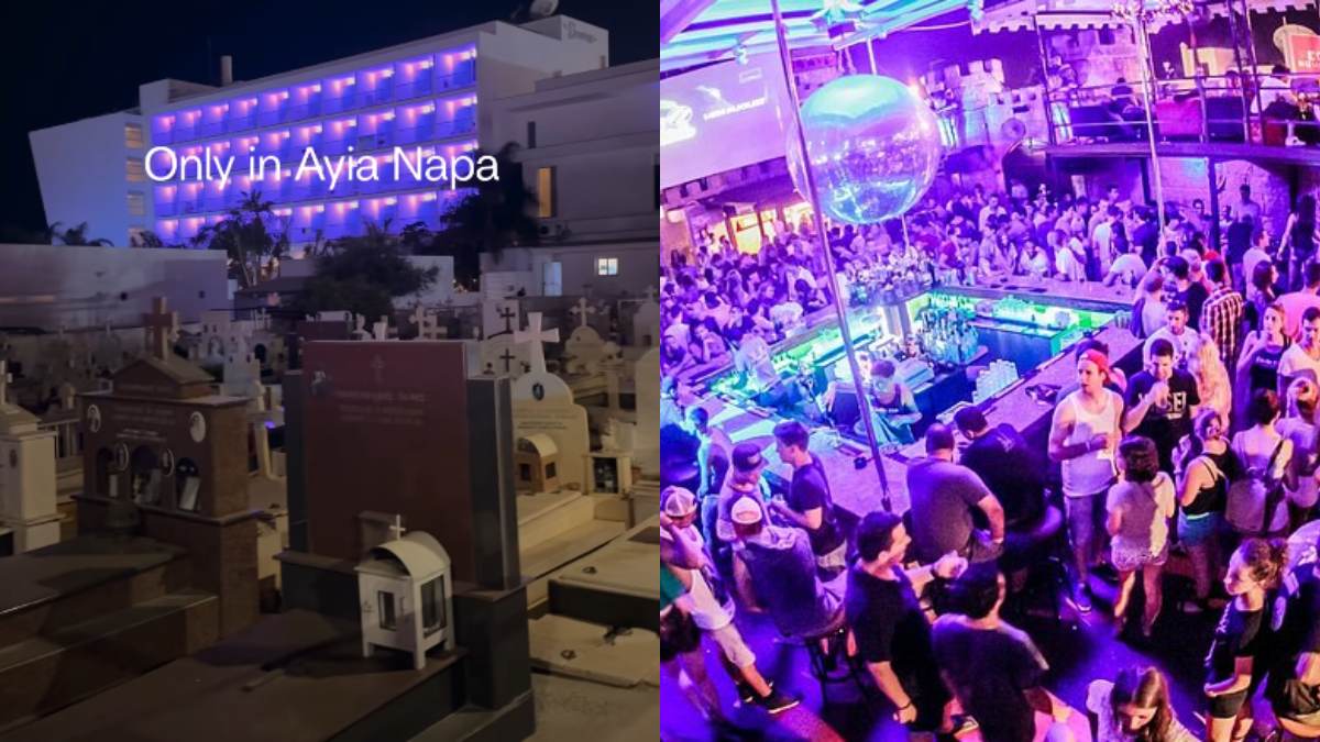 Απίθανο αλλά αληθινό! Στην Αγία Νάπα της Κύπρου άνοιξαν κλαμπ ακριβώς μεσοτοιχία με το νεκροταφείο