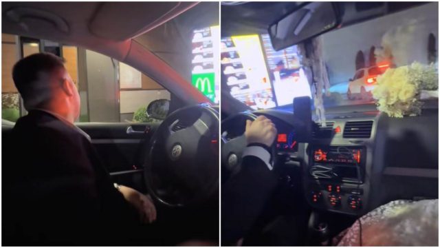 Νεόνυμφοι στη Θεσσαλονίκη πήγαν στα McDonald’s αμέσως μετά τον γάμο – Το viral βίντεο που έριξε το TikTok!