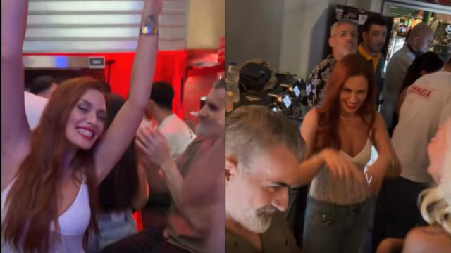 Σίσσυ Χρηστίδου: ‘Οπως δεν την έχετε ξαναδεί ποτέ σε τρελά κέφια σε μπαρ (Βίντεο)