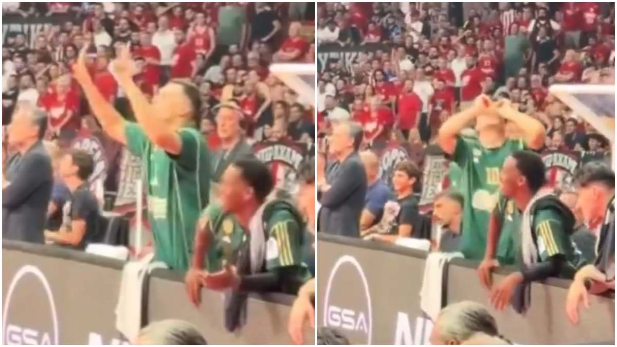 Προκλητικός Σλούκας στο ΣΕΦ: Έβαλε «κιάλια» και έδειξε στους Ολυμπιακούς τα 7 ευρωπαϊκά του Παναθηναϊκού