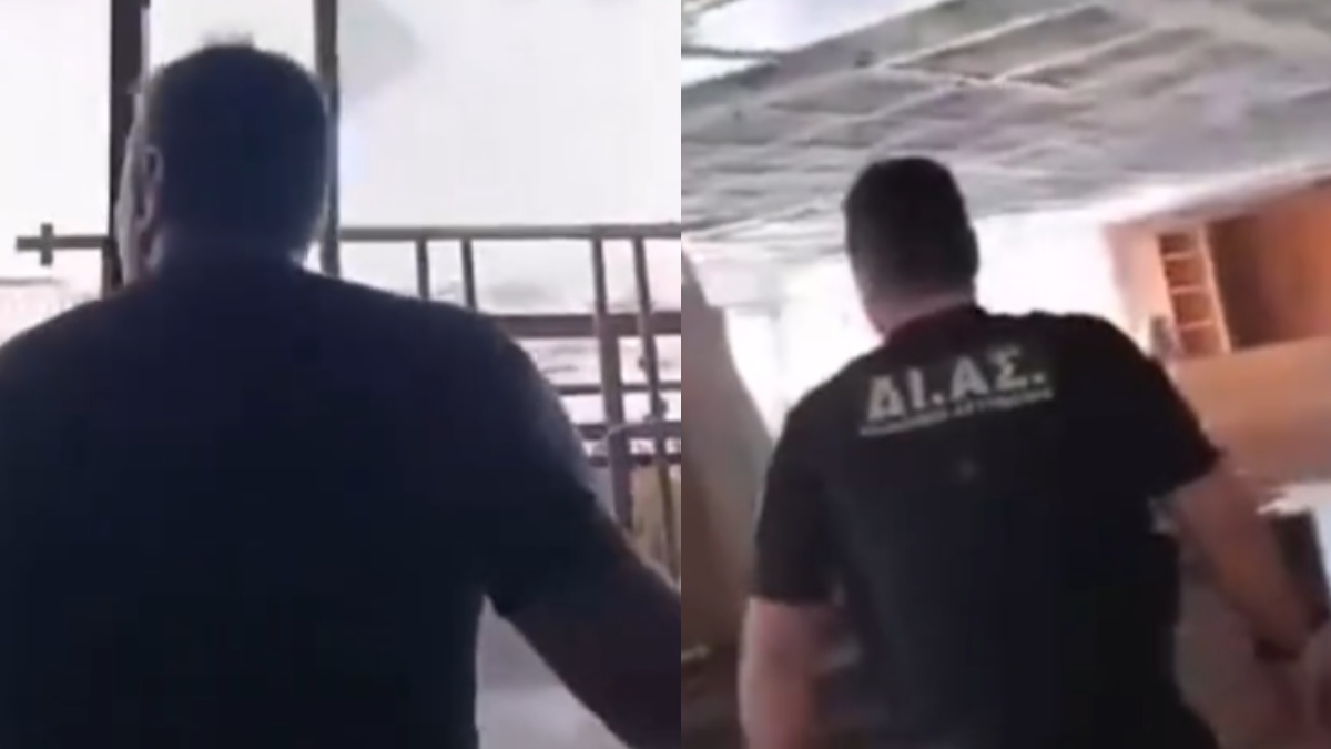 Στιγμές αγωνίας στον Πειραιά: Αστυνομικοί σώζουν άνδρα που ετοιμαζόταν να πέσει στο κενό από τον 6ο όροφο κτιρίου