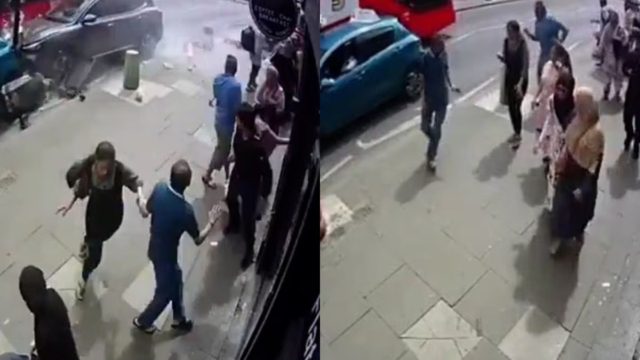 Πανικός: Αυτοκίνητο έπεσε πάνω σε πεζούς και εξαφανίστηκε, ανθρωποκυνηγητό για τον οδηγό (Video)