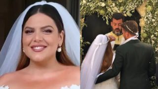 Η πιο όμορφη νύφη: Βίντεο με την είσοδο της Δανάης Μπάρκας στην εκκλησία – Όλοι συγκινήθηκαν