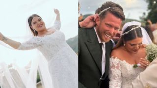 Η Δανάη Μπάρκα αποκάλυψε ότι οργάνωσε τον γάμο της υπό άκρα μυστικότητα, ενημερώνοντας τους κουμπάρους της για τον ρόλο τους μόλις λίγα εικοσιτετράωρα πριν