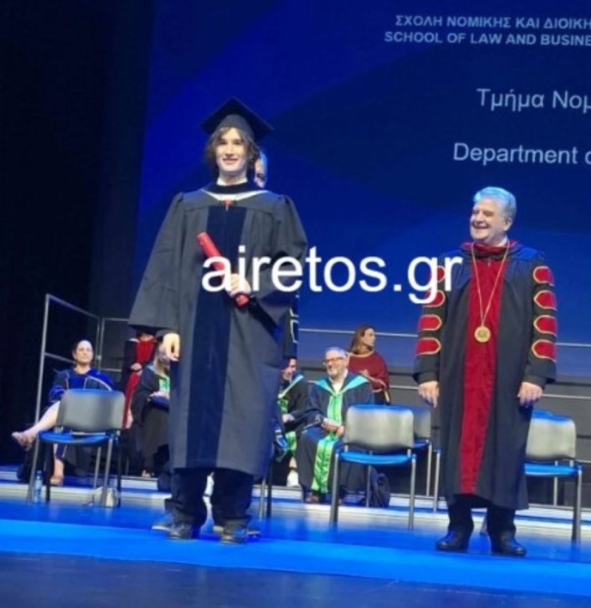 Ο γιος της Φώφης Γεννηματά αποφοίτησε από τη Νομική