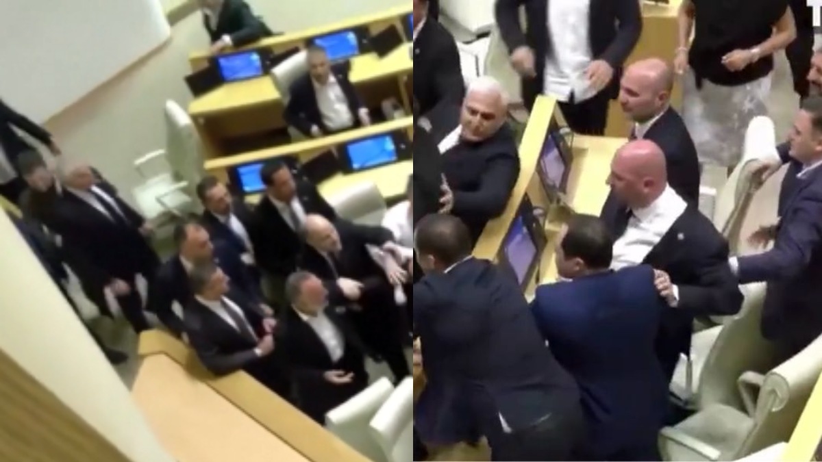 Αδιανόητα σκηνικά στο Κοινοβούλιο στη Γεωργία: Άγριος καβγάς μεταξύ βουλευτών – Το βίντεο κάνει τον γύρο του διαδικτύου