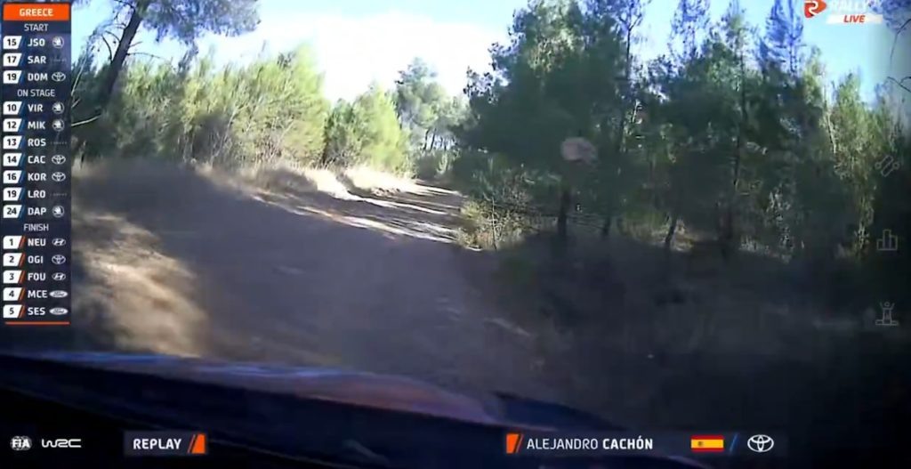 Σοκ προκαλεί το βίντεο με την πέτρα που δέχθηκε στο παρμπρίζ το αγωνιστικό αυτοκίνητο κατά τη διάρκεια της ειδικής διαδρομής στο Ράλλυ Ακρόπολις.