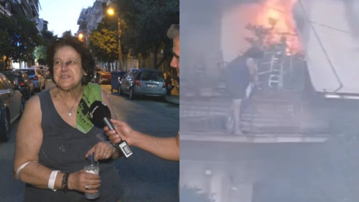 «Πήδα,θα σε πιάσουμε!» Συγκλονίζουν τα πρώτα λόγια της 75χρονης στην Καλλιθέα που πήδηξε από το φλεγόμενο σπίτι για να μην καεί