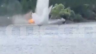 Σοκ στο Μέτσοβο: Η σοκαριστική στιγμή της πτώσης του πυροσβεστικού ελικοπτέρου (Video)