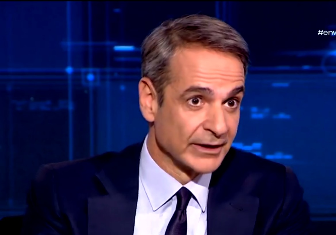 Ο πρωθυπουργός Κυριάκος Μητσοτάκης κατά τη διάρκεια της αποκαλυπτικής συνέντευξής του στον ΑΝΤ1, όπου προσδιόρισε τις κάλπες για την άνοιξη του 2027.