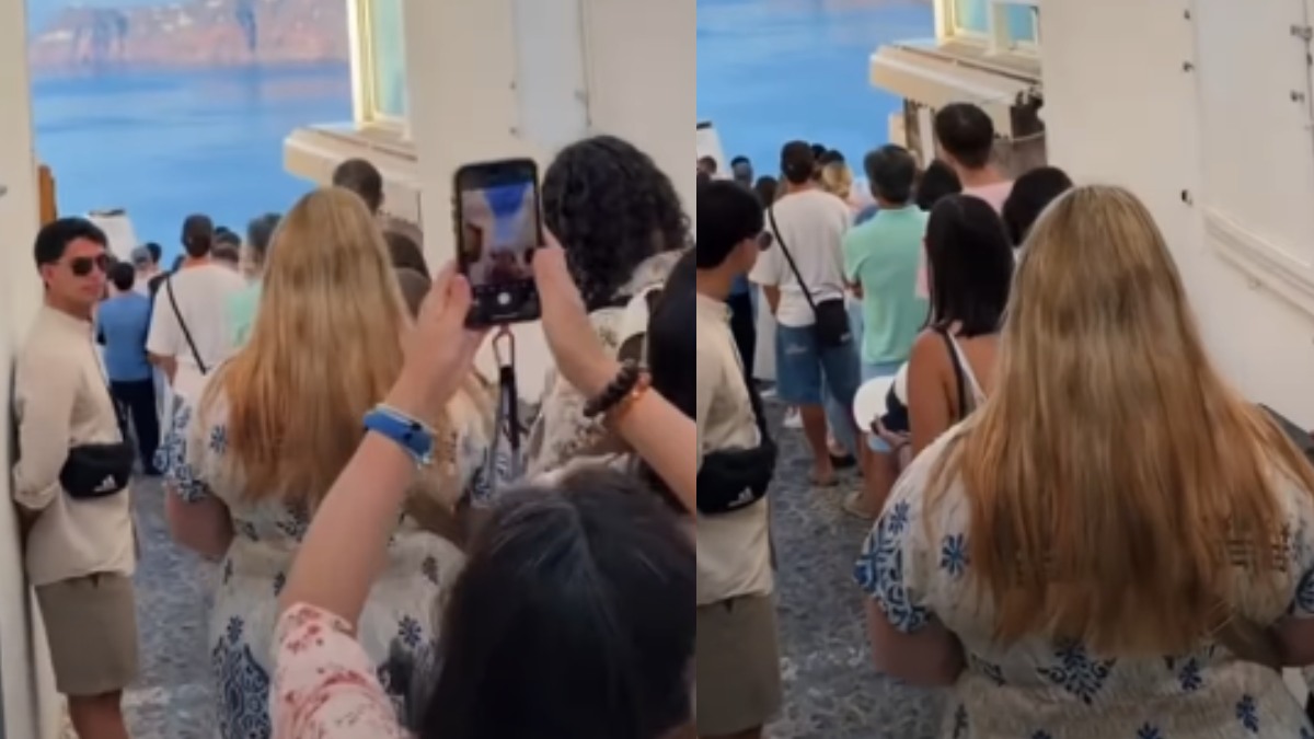 Δείτε τι ακριβώς συμβαίνει στη Σαντορίνη για μια φωτογραφία