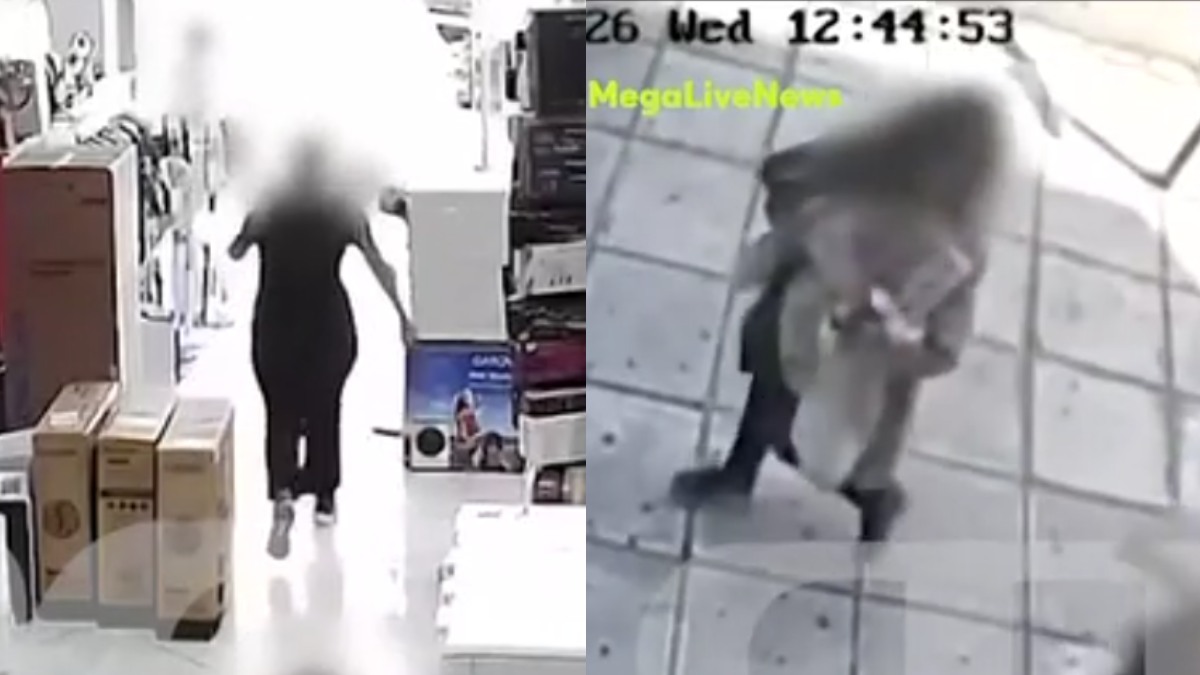 Θεσσαλονίκη: Χαλαρή εισβάλλει σε κατάστημα και κλέβει ισιωτική μαλλιών – Βίντεο από την στιγμή που την κυνηγούν οι υπάλληλοι