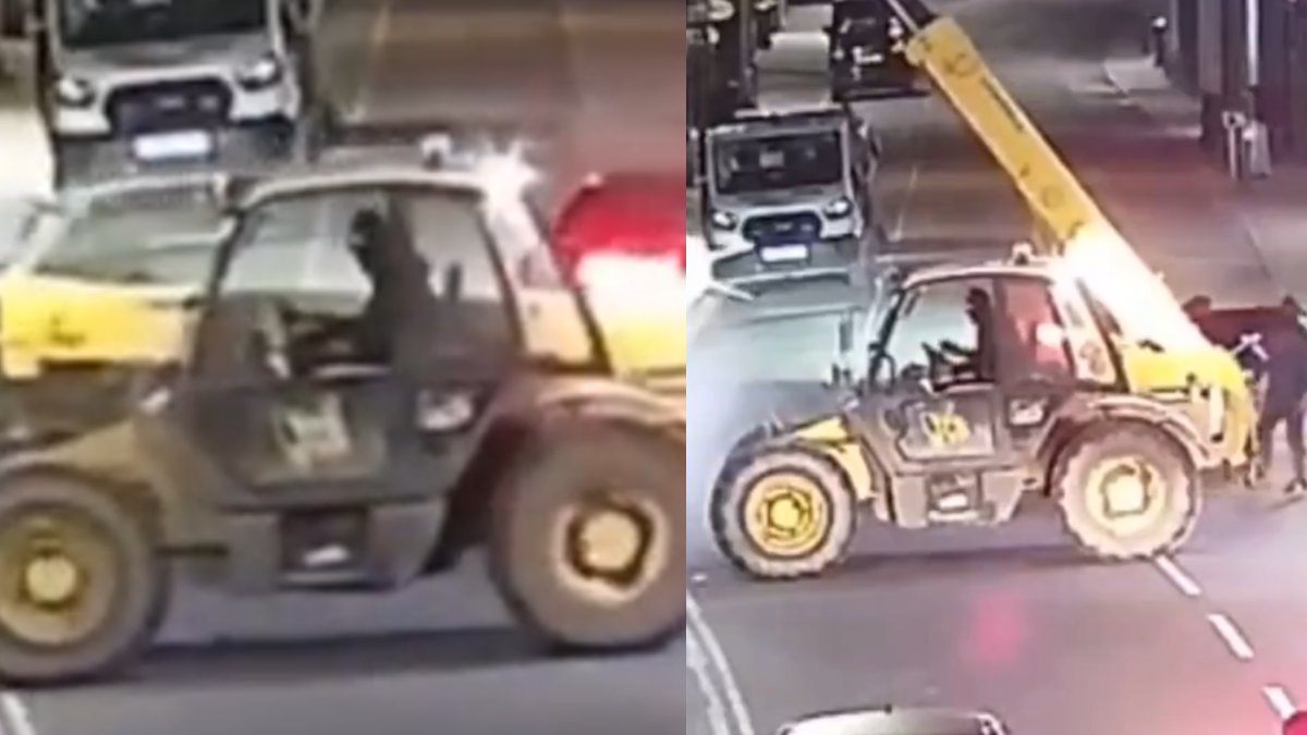 Viral βίντεο: Συμμορία ξήλωσε ΑΤΜ με γερανό – Πανηγύριζε ο ένας ληστής όταν τα κατάφεραν