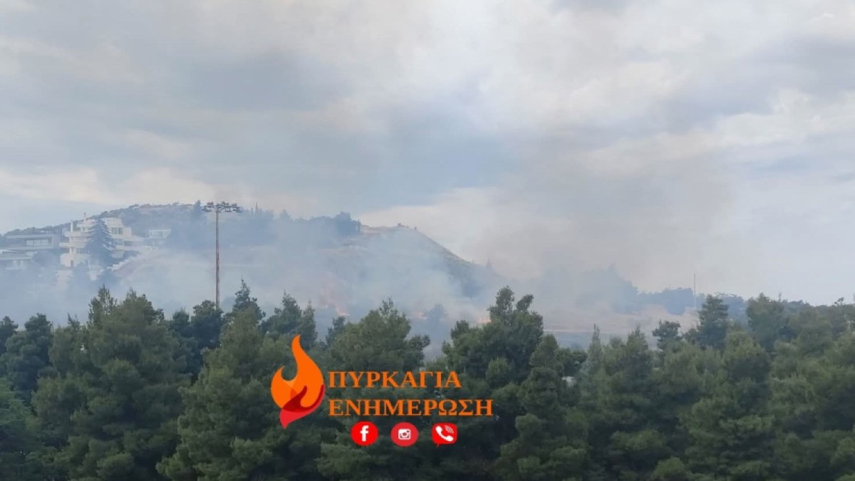 Φωτιά στο Γαλάτσι κοντά στο Άλσος Βεΐκου – Άμεση επέμβαση της Πυροσβεστικής