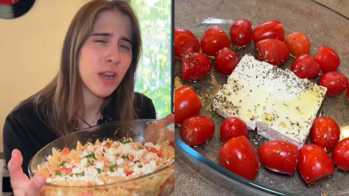 Πανεύκολη μακαρονάδα με φέτα και ντομάτα