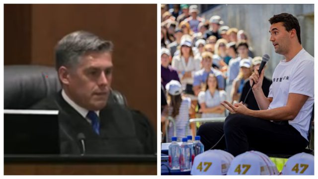 Σοκαρισμένος ο δικαστής βλέποντας για πρώτη φορά το αδημοσίευτο βίντεο από τον θάνατο του Τσάρλι Κερκ