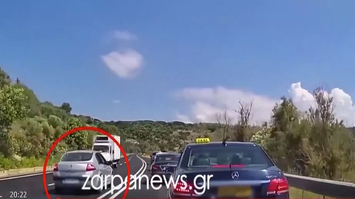 Κρήτη: Σοκαριστικό βίντεο από τον ΒΟΑΚ – Από θαύμα δεν έγινε σύγκρουση