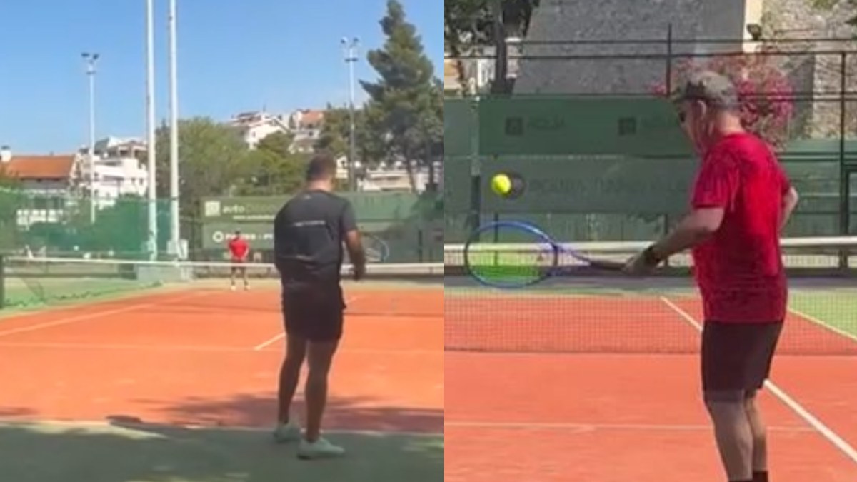 Viral βίντεο: Άδωνις Γεωργιάδης παίζει τένις με τον Στέφανο Κασσελάκη στην Πολιτεία