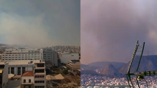 Μεγάλη φωτιά στο Ποικίλο Όρος στην Περιφερειακή Αιγάλεω: Μήνυμα του 112 για εκκένωση – Βίντεο από το σημείο