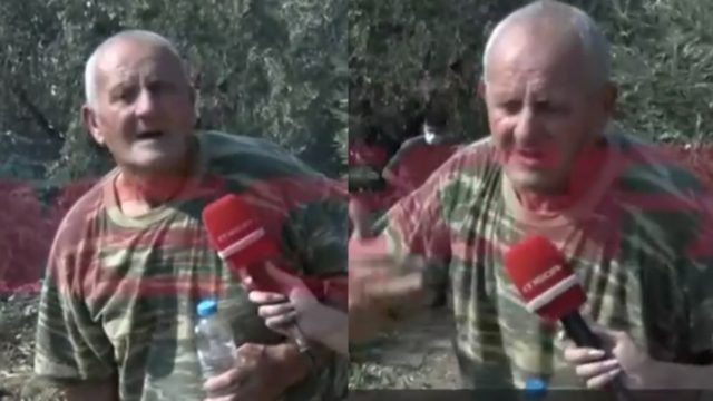 Πυρκαγιά στην Άρτα: Συγκινεί ηλικιωμένος που ρίχνεται στη μάχη με τις φλόγες – «Δε νιώθω γεράματα» λέει ο κύριος Νίκος [βίντεο]