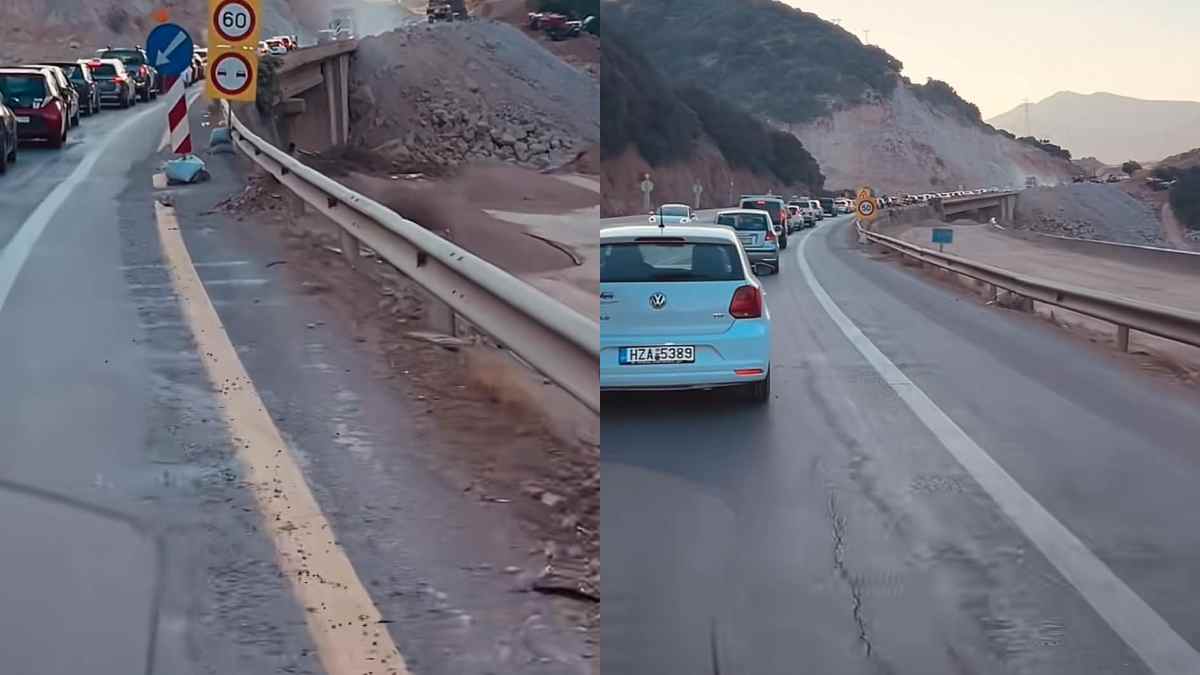 Βίντεο που αποδεικνύει την κατάντια των ελληνικών δρόμων και ειδικά αυτών της Κρήτης