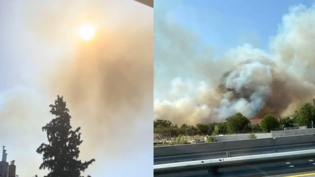 Φωτιά στην Θεσσαλονίκη: Μηνύματα εκκένωσης από το 112 στους κατοίκους – Μεγάλη επιχείρηση της πυροσβεστικής