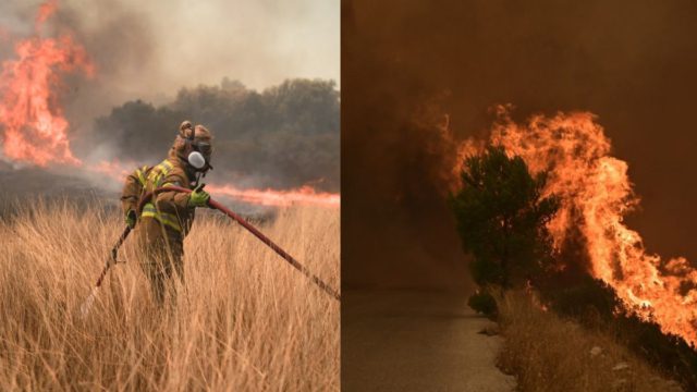 Δραματικές ώρες στη Βοιωτία: Μπαράζ 112, εκκενώθηκε το Πόρτο Γερμενό, κάηκαν σπίτια – Τιτάνια η μάχη με τις φλόγες [βίντεο και φωτογραφίες]
