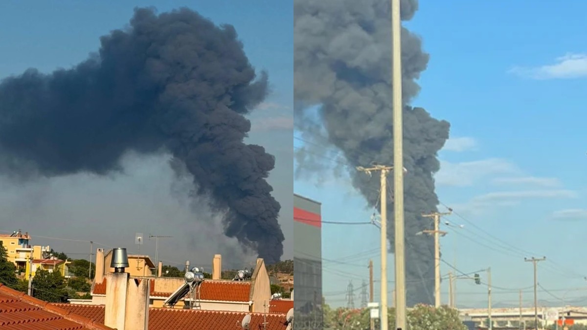 Συναγερμός στον Ασπρόπυργο: Φωτιά σε βιομηχανική εγκατάσταση – Έκρηξη στο εργοστάσιο