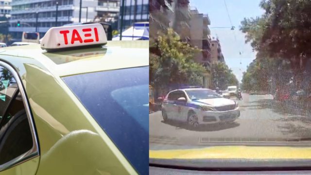 Συγκλονιστικές στιγμές στο κέντρο της Αθήνας: Βίντεο από την πορεία του ταξί όπου γέννησε η γυναίκα στο πίσω κάθισμα