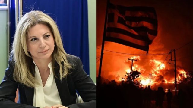 Ξεσπά η Καρυστιανού για τη φωτιά στο Ωραιόκαστρο: «Να μας πει η κυβέρνηση αν υπάρχουν αιτήσεις για ανεμογεννήτριες στην περιοχή»