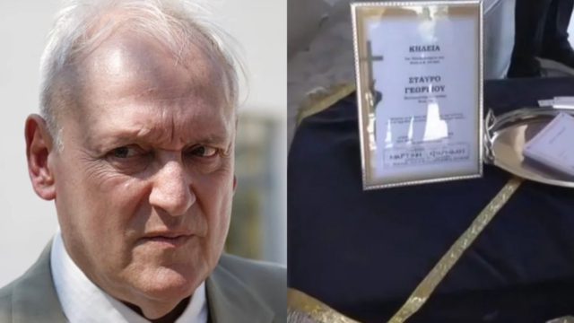 Ράγισαν καρδιές στην κηδεία του Σταύρου Γεωργίου: Τραγικές φιγούρες οι ανήλικες κόρες του ποινικολόγου