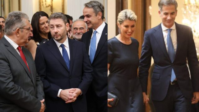 Προεδρικό Μέγαρο: Τα τετ α τετ των πολιτικών, οι απουσίες και οι «grande» εμφανίσεις στην δεξίωση