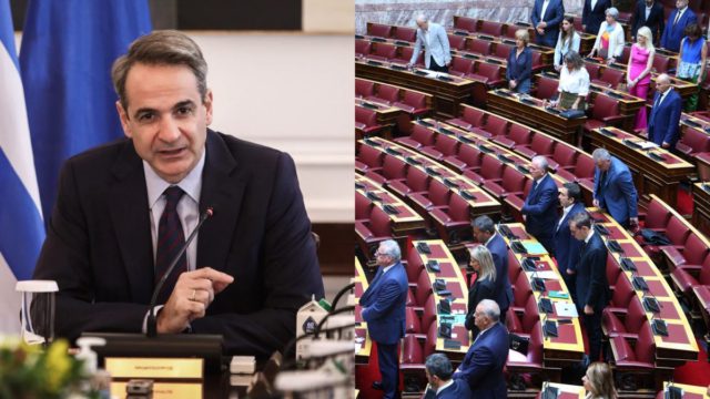 Μητσοτάκης στο υπουργικό: «Έχουμε μπροστά μας δύσκολες μέρες» – Συγκίνηση στη Βουλή για τους τρεις πυροσβέστες