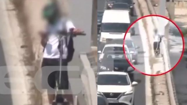 Δεν πήγε καλά αυτό: Οδηγός με πατίνι «κόλλησε» στον Κηφισό – Βίντεο από την επιχείρηση… απελευθέρωσής του