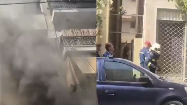 Νεκρή ηλικιωμένη στα Πατήσια: Βίντεο ντοκουμέντο από το διαμέρισμα που κάηκε – «Έλα γρήγορα» είπε στην οικιακή βοηθό