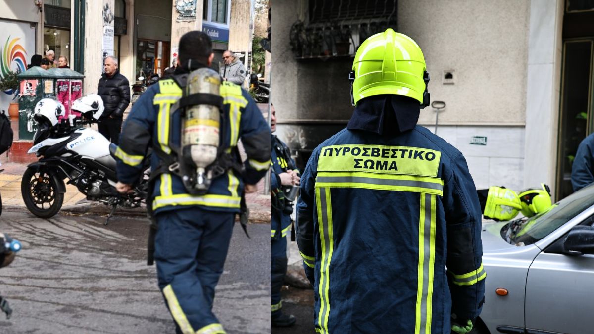 Στις φλόγες διαμέρισμα στο κέντρο της Αθήνας: Μεγάλη επιχείρηση της πυροσβεστικής