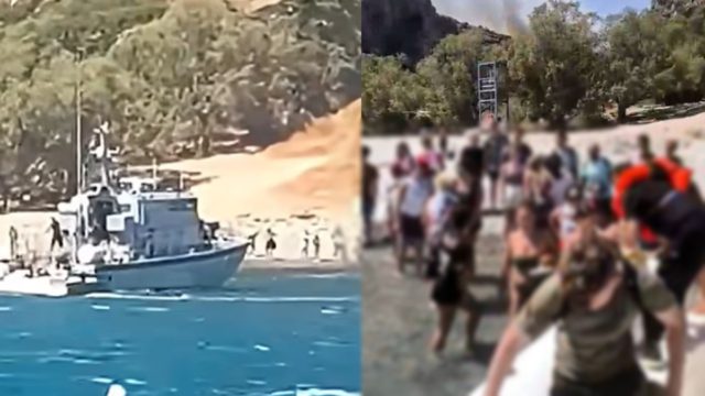 Πυρκαγιά στο Ρέθυμνο: Κάηκε πάνω από το 80% του φοινικόδασους – Εθελοντές εκκένωσαν εγκλωβισμένους, συγκλονίζει το βίντεο