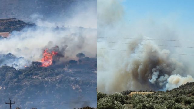 Ρέθυμνο: Κόλαση φωτιάς στην Κρήτη – Εκκενώνονται οικισμοί, ασταμάτητη η μάχη με τις φλόγες