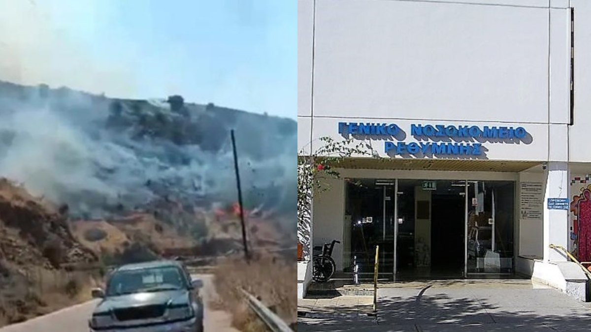 Σπαρακτικές σκηνές στο Νοσοκομείο Ρεθύμνου: Έφτασαν οι σοροί των δύο νεκρών πυροσβεστών