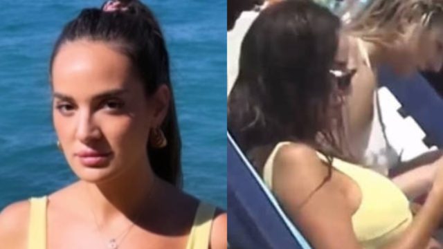 Η Ρία Ελληνίδου στην Μύκονο: Η κάμερα του Μύκονος Live Tv έκανε ζουμ στο μαγιό της και το βίντεο έγινε viral