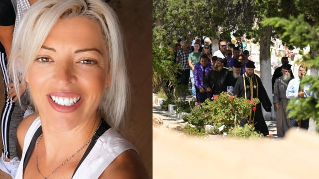 Σπαραγμός στην κηδεία της 41χρονης στην Σύρο: Νέα στιγμιότυπα από την κηδεία – Απολογούνται ο 41χρονος και η σύζυγος του