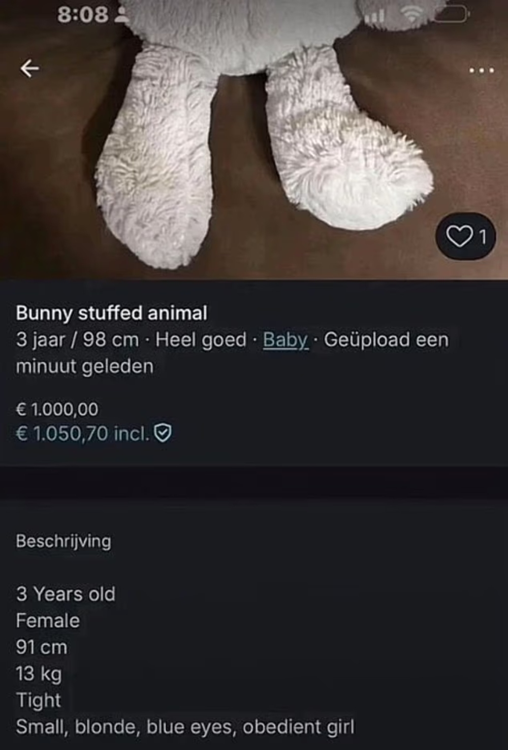 Εμπορία παιδιών στο Vinted (DailyMail)