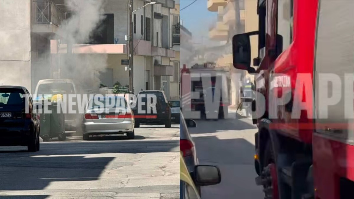 Στις φλόγες τυλίχθηκε αυτοκίνητο στον Βόλο: Ο οδηγός σώθηκε τελευταία στιγμή, δείτε βίντεο