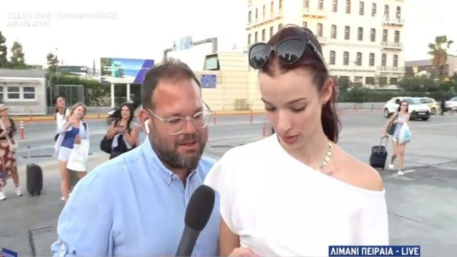 Σουρεάλ σκηνικά στον Πειραιά: Ο δημοσιογράφος του ΣΚΑΪ, Λευτέρης Θεοδωρακόπουλος, αντάλλαξε social media ζωντανά με ταξιδιώτισσες προς Νάξο!