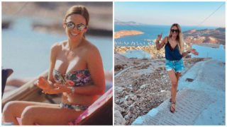 «Καυτή» εμφάνιση στην Κύθνο για την Έλλη Κοκκίνου: Η εντυπωσιακή πόζα με ριγέ μαγιό, το καρπούζι και τα γενέθλια που έβαλαν “φωτιά” στα social media!