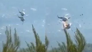 Σε εξέλιξη βρίσκεται η επιχείρηση έρευνας και διάσωσης στην Ψάθα, κοντά στα Μέγαρα, μετά τη σύγκρουση δύο πυροσβεστικών ελικοπτέρων