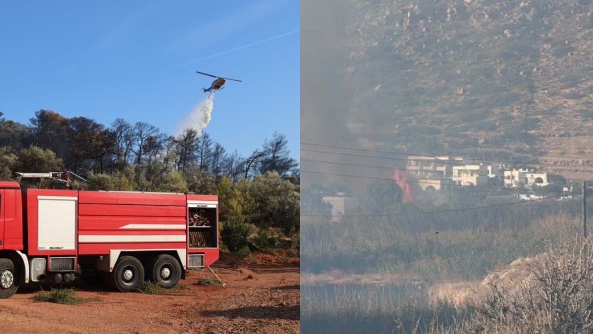 Φωτιά στη Νάξο: Συναγερμός στη Μικρή Βίγλα – Σηκώθηκε ένα ελικόπτερο