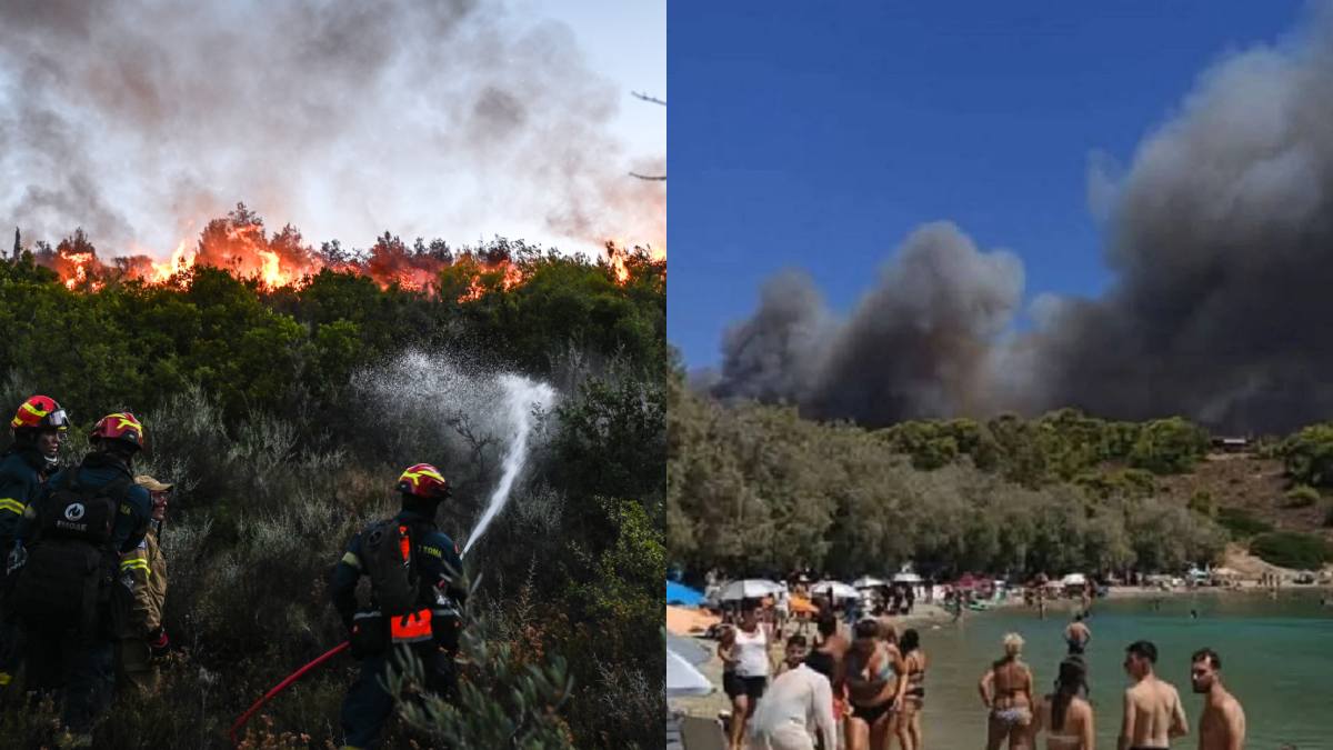 Δύο πυρκαγιές στην Σαλαμίνα: Ηχεί συνεχώς το 112 για εκκενώσεις – Δίπλα στα σπίτια οι φλόγες [βίντεο και φωτογραφίες]
